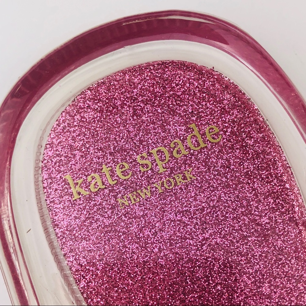 Kate Spade Pink Jill Flip Flop Sandal Clear Gold - Picture 3 of 8